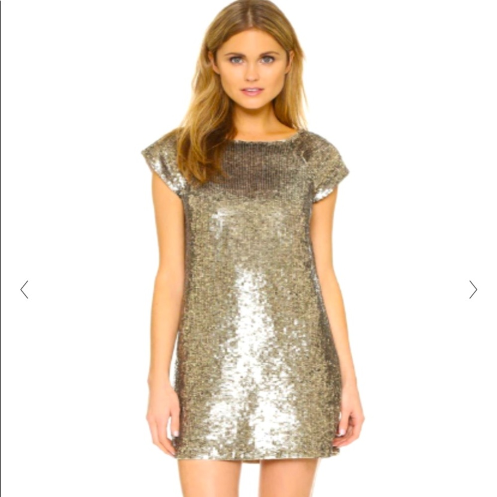 Gold Alice & Olivia Minidress